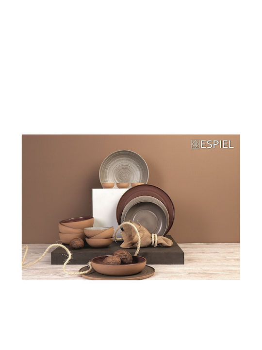 Espiel Calabria Teller Untiefe Keramik Rosa mit Durchmesser 22.7cm
