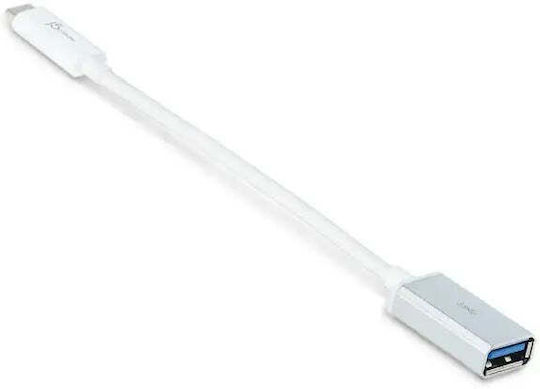 J5 Create Μετατροπέας USB-C male σε USB-A female Λευκό