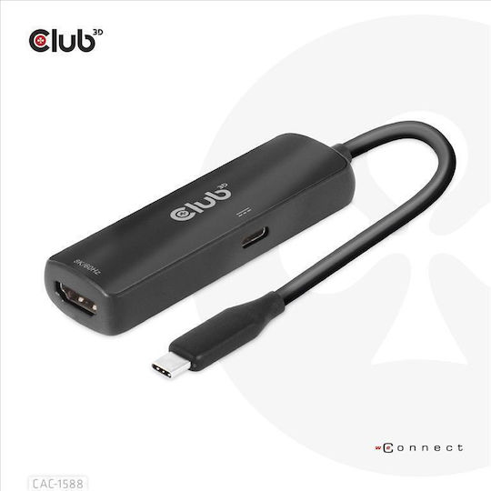 Club3D Converter USB-C male to HDMI female 1pcs CAC-1588