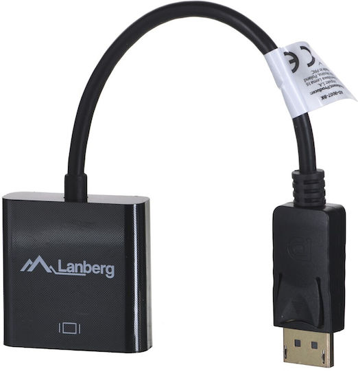 Lanberg Μετατροπέας DisplayPort male σε DVI-D female 1τμχ AD-0007-BK