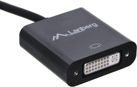 Lanberg Μετατροπέας DisplayPort male σε DVI-D female 1τμχ AD-0007-BK
