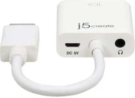 J5 Create Μετατροπέας HDMI male σε VGA female Λευκό 1τμχ JDA213-N