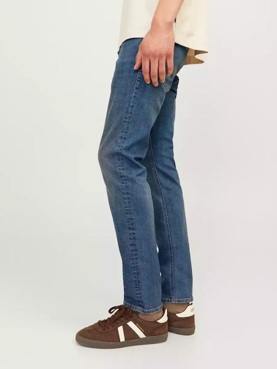Glenn Men's Elastic Slim Fit Blue Jeans Pants