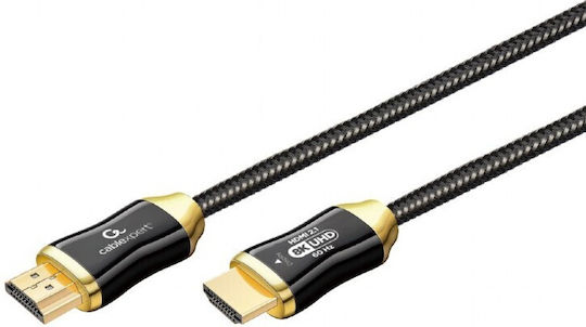 Cablexpert High Speed HDMI 2.1 Ultra High Speed 48Gbps 4K 120Hz HDR VRR Cable HDMI Male - HDMI Male 10m Black