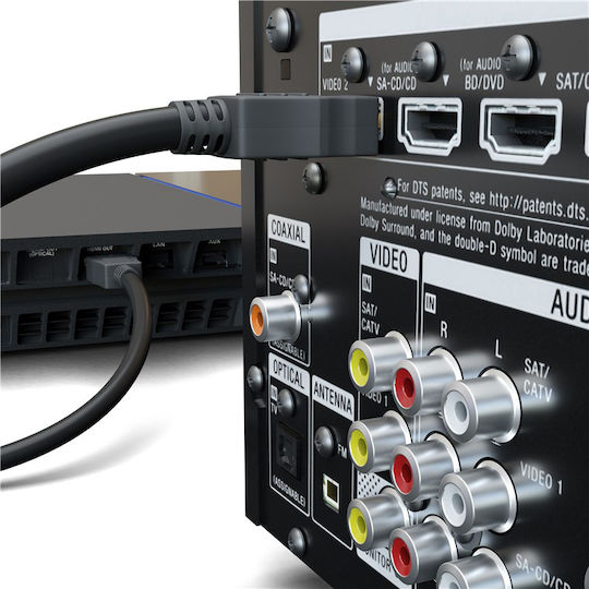 Goobay HDMI 1.4 High Speed 1080p 120Hz Cable HDMI male - HDMI male 15m Μαύρο