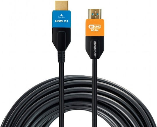 Cablexpert High Speed HDMI 2.1 Ultra High Speed 48Gbps 4K 120Hz HDR VRR Cable HDMI Male - HDMI Male 30m Black