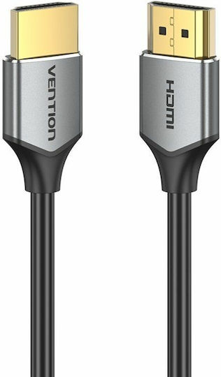 Vention Ultra Thin HDMI 2.0 Premium High Speed 4K 60Hz HDR Cable HDMI male - HDMI male 0.5m Γκρι
