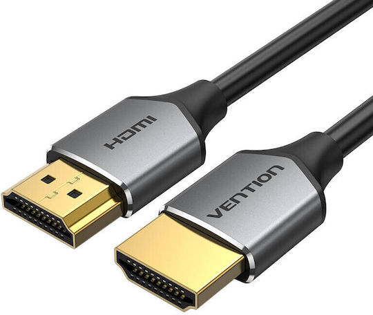 Vention Ultra Thin HDMI 2.0 Premium High Speed 4K 60Hz HDR Cable HDMI male - HDMI male 1.5m Γκρι