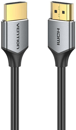 Vention Ultra Thin HDMI 2.0 Premium High Speed 4K 60Hz HDR Cable HDMI male - HDMI male 1.5m Γκρι