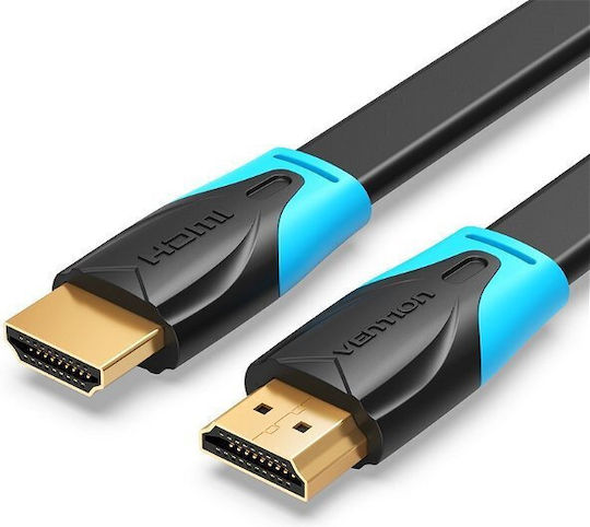 Vention HDMI 2.0 Premium High Speed 4K 60Hz HDR Flat Cable HDMI Male - HDMI Male 1.5m Black
