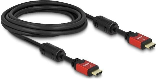 DeLock HDMI 1.4 Hochgeschwindigkeits 1080p 120Hz Kabel HDMI-Stecker - HDMI-Stecker 2m Rotes