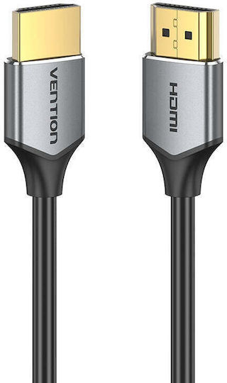 Vention Ultra Dünnes HDMI 2.0 Premium High Speed 4K 60Hz HDR Kabel HDMI-Stecker - HDMI-Stecker 2m Grau