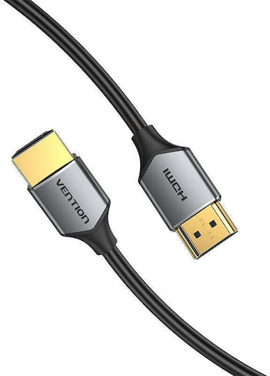 Vention Ultra Dünnes HDMI 2.0 Premium High Speed 4K 60Hz HDR Kabel HDMI-Stecker - HDMI-Stecker 2m Grau