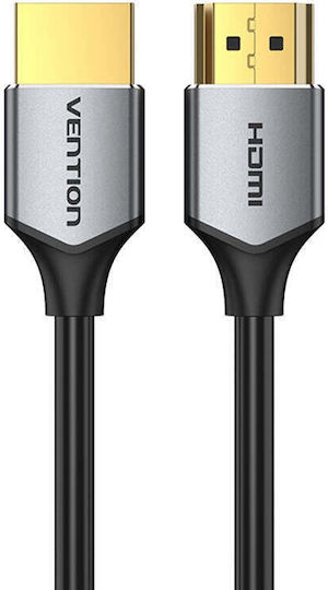 Vention Ultra Dünnes HDMI 2.0 Premium High Speed 4K 60Hz HDR Kabel HDMI-Stecker - HDMI-Stecker 2m Grau