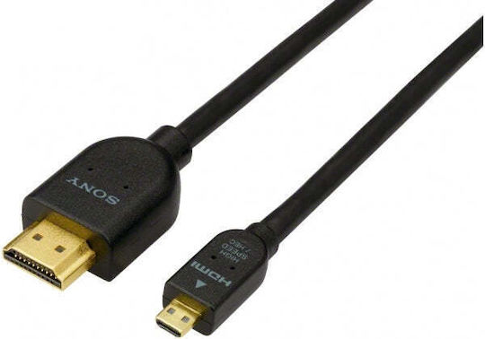 Sony HDMI 1.4 Hochgeschwindigkeits 1080p 120Hz Kabel HDMI-Stecker - Mikro-HDMI-Stecker 1.5m Schwarz