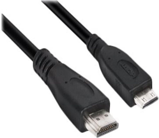 Club3D HDMI 2.0 Premium High Speed 4K 60Hz HDR Cable HDMI male - mini HDMI male 1m Μαύρο