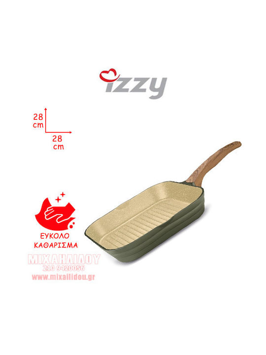 Izzy Natura Elea Grill made of Cast Aluminum with Non-Stick Coating 28cm