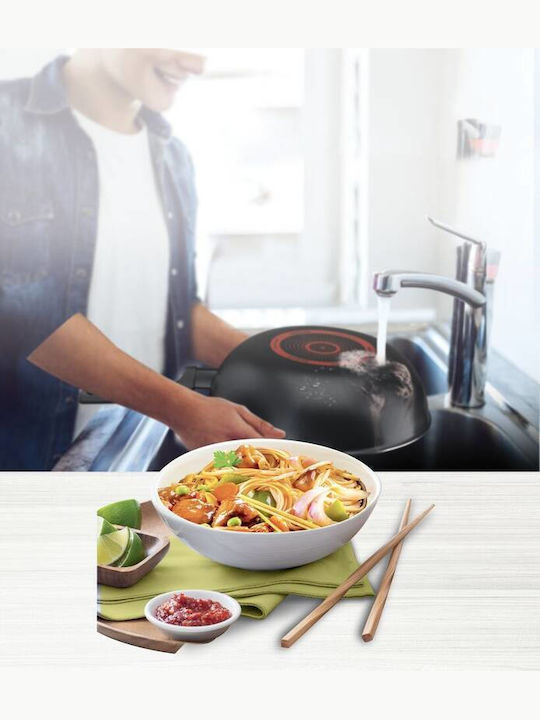 Tefal Simply Clean Wok din Aluminiu cu Strat Antiaderent 28cm