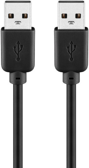 Goobay USB 2.0 Kabel USB-A-Stecker - USB-A-Stecker Schwarz 5m 93595