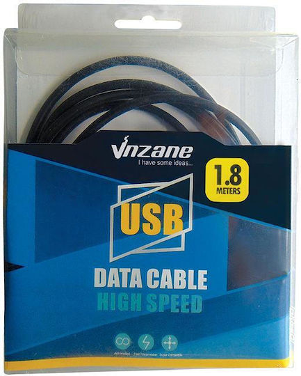 USB 2.0 Kabel USB-A-Stecker - USB-A-Buchse Schwarz 1.8m 04.001.0408