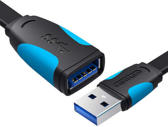 Vention USB 3.0 Cable USB-A male - USB-A female Μαύρο 1m VAS-A13-B100