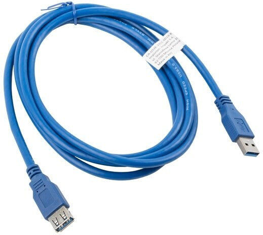 Lanberg USB 3.0 Cable USB-A male - USB-A female Μπλε 1.8m (CA-US3E-10CC-0018-B)