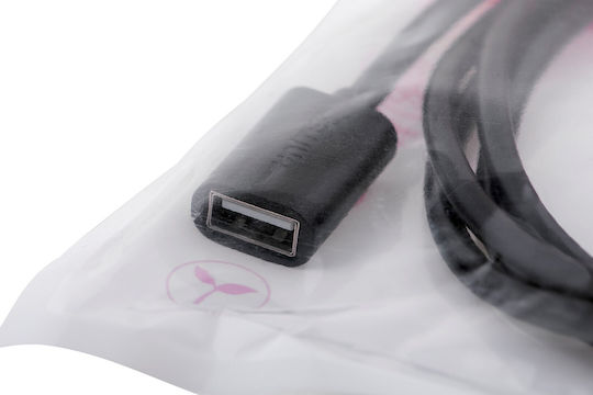 Unitek USB 2.0 Cable USB-A male - USB-A female Μαύρο 2m (Y-C450GBK)