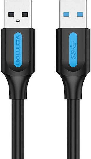 Vention USB 3.0 Kabel USB-A-Stecker - USB-B-Stecker / USB-A-Stecker Schwarz 3m CONBI