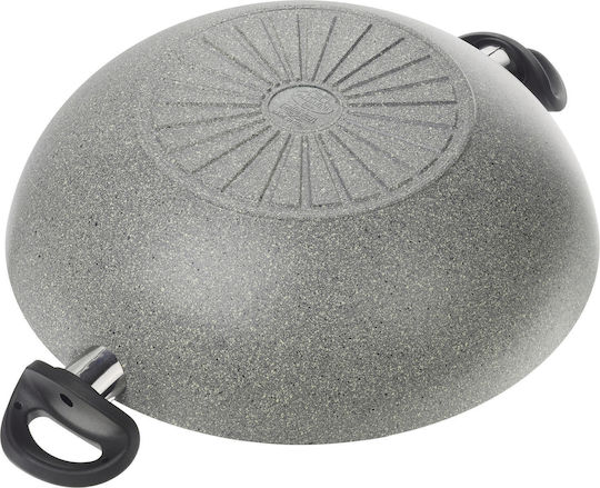 Ballarini Ferrara Granitium Wok Cu capac din Aluminiu cu Strat de Piatră 36cm