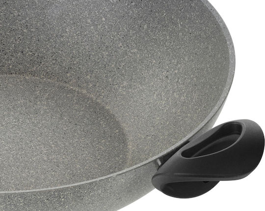 Ballarini Ferrara Granitium Wok Cu capac din Aluminiu cu Strat de Piatră 36cm