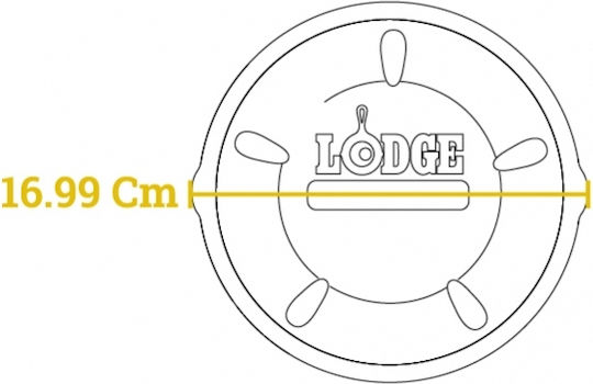 Lodge Pan made of Cast Iron 16.51cm