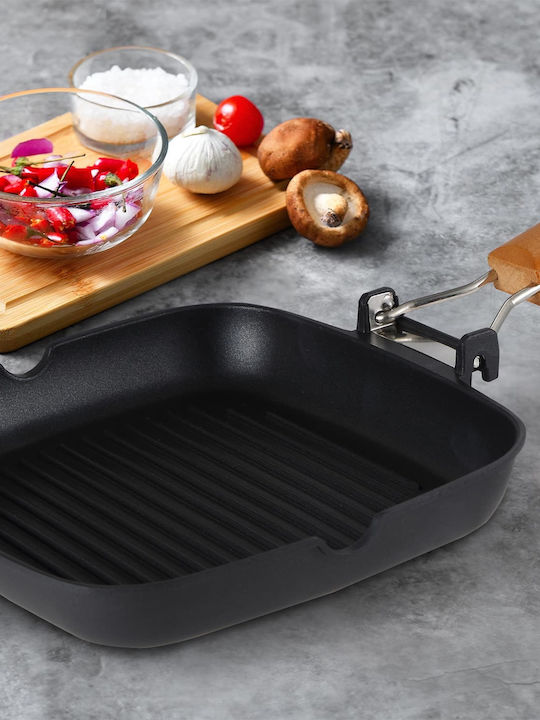 Bergner Grill made of Cast Aluminum with Non-Stick Coating 24cm