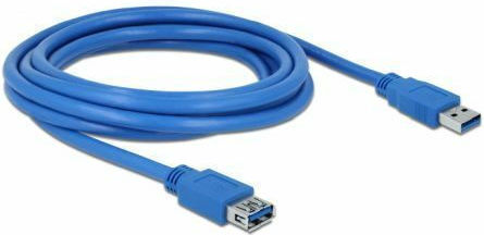 DeLock 3m USB 3.0 Cable A-Male to A-Female Blue (82540)