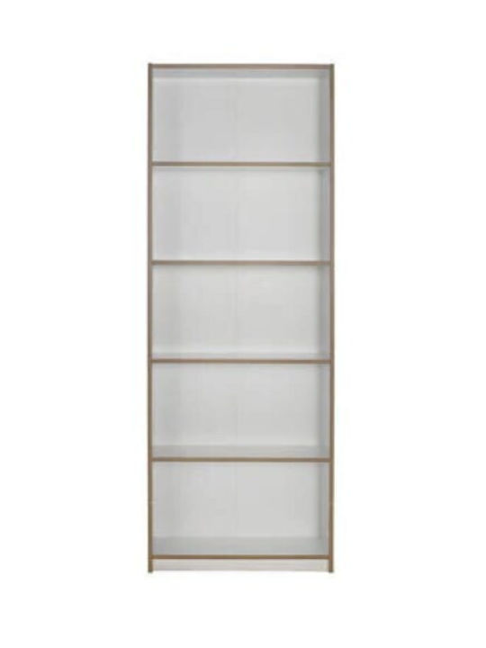 Kids Wooden Bookcase White 64x26x182cm