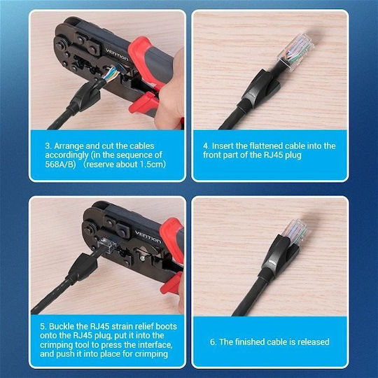 Vention IODB0-100 Cizmă de ușurare a tensiunii RJ45 Pachet de 100 negru 100buc (IODB0-100)