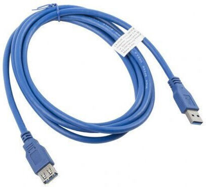 Lanberg Premium 1.8m Regular USB 2.0 to micro USB Cable Blue (CA-USBM-20CU-0018-BL)