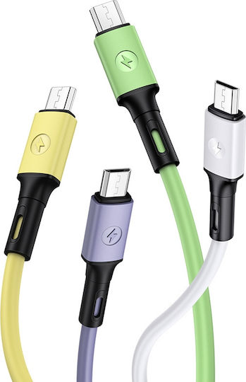 Usams SJ435 Regulär USB 2.0 auf Micro-USB-Kabel Gelb 1m (SJ435USB03) 1Stück
