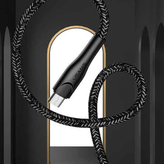 Usams U41 Braided USB 2.0 to micro USB Cable Κόκκινο 1m (SJ393USB02)
