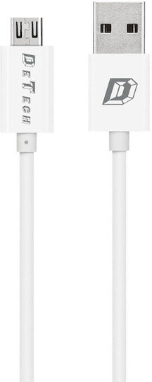 Regular USB 2.0 to micro USB Cable Λευκό 1m 10pcs (14143)