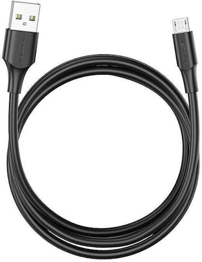 Vention Regular USB 2.0 to Micro USB Cable Black 0.25m CTIBC 1 Piece