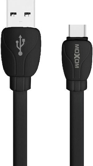 Moxom MX-CB18 Regular USB 2.0 to micro USB Cable Μαύρο 1m