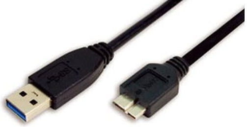 LogiLink Regular USB 3.0 to micro USB Cable Μαύρο 1m (CU0026)