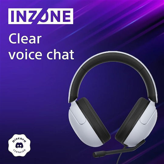 Sony INZONE H3 Over Ear Gaming Headset with 3.5 mm Connectivity White for PS4
