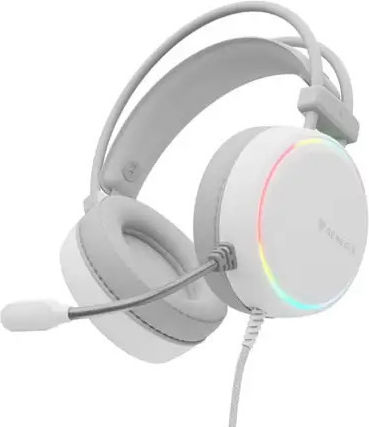 Genesis Neon 613 Over Ear Gaming Headset με σύνδεση 3.5mm / USB Λευκό