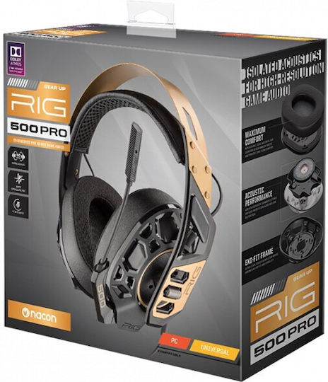 Plantronics RIG 500 PRO Over Ear Gaming Headset με σύνδεση 3.5mm