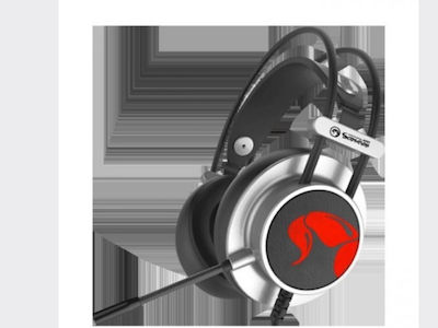 Marvo HG9055 Over Ear Gaming Headset με σύνδεση USB Γκρι