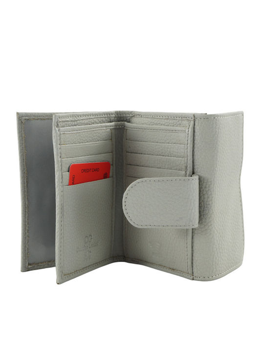 Small Leather Women's Wallet Classic with RFID Gray