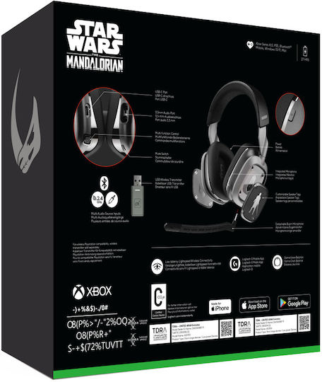 Astro A30 XB Ασύρματο Over Ear Gaming Headset με σύνδεση 3.5mm / Bluetooth The Mandalorian Edition for XBOX