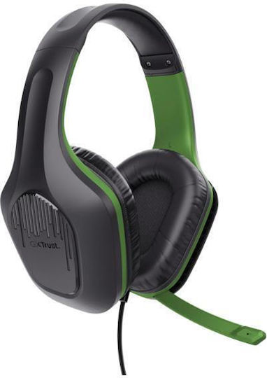 Trust GXT 415X ZIROX Over Ear Gaming Headset with 3.5 mm Connectivity Green for Nintendo Switch / PC / PS4 / PS5 / XBOX