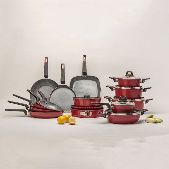 Nava Taurus Wok από Αλουμίνιο με Επίστρωση από Πέτρα 28cm